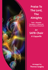 Praise To The Lord, The Almighty SATB choral sheet music cover